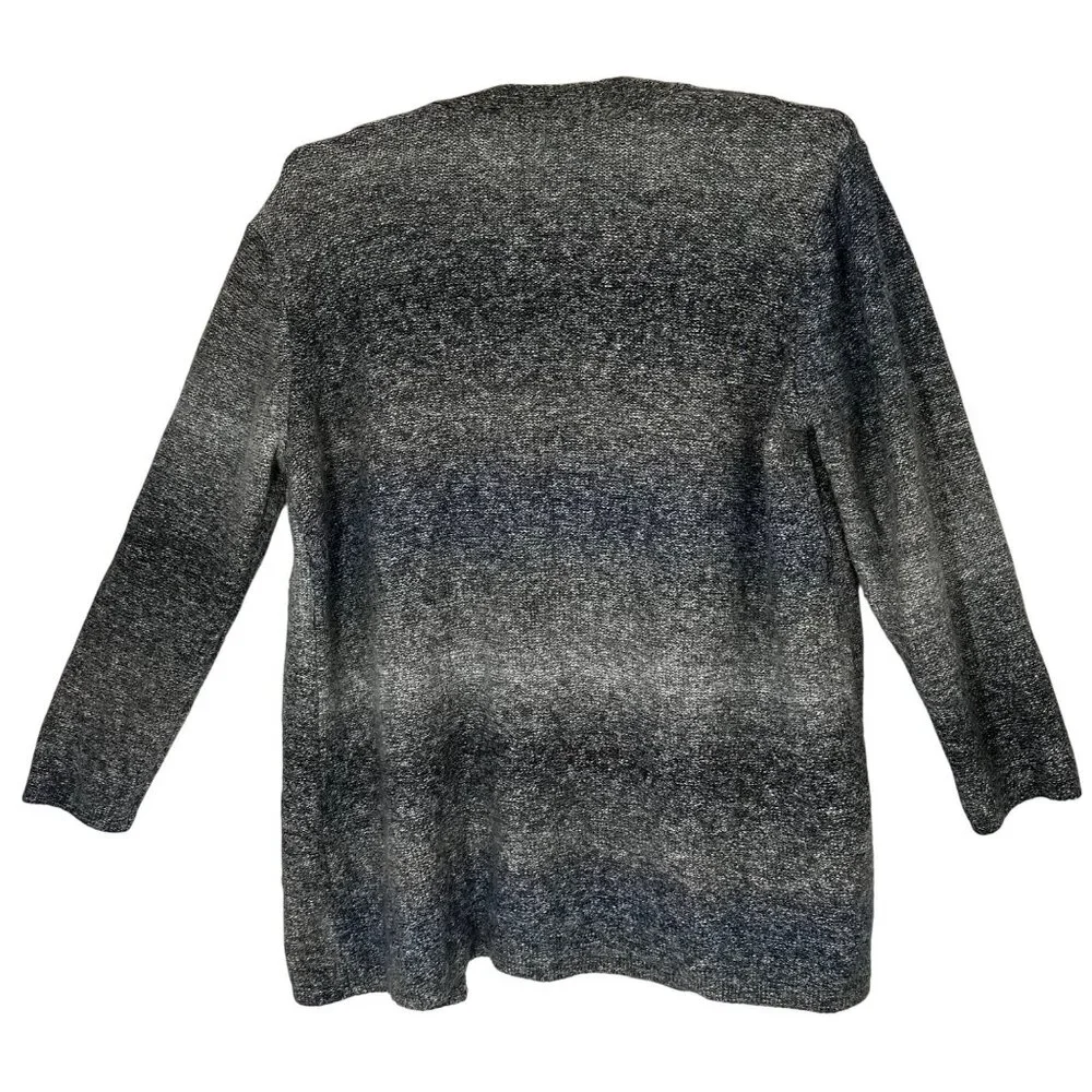 Style & Co Womens Open Front Cardigan Sweater XL Cotton Blend Academia Preppy - Picture 2 of 9